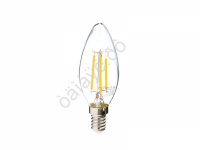 Лампа светодиодная "FORZA" E14, 4W, Свеча, 390 lm, 2800K