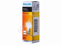 Лампа PHILIPS  H3 12V55+30%  Pk22s /10/100