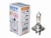 Лампа MTF H7 12V55W Standart+30% 2900K (Корея)